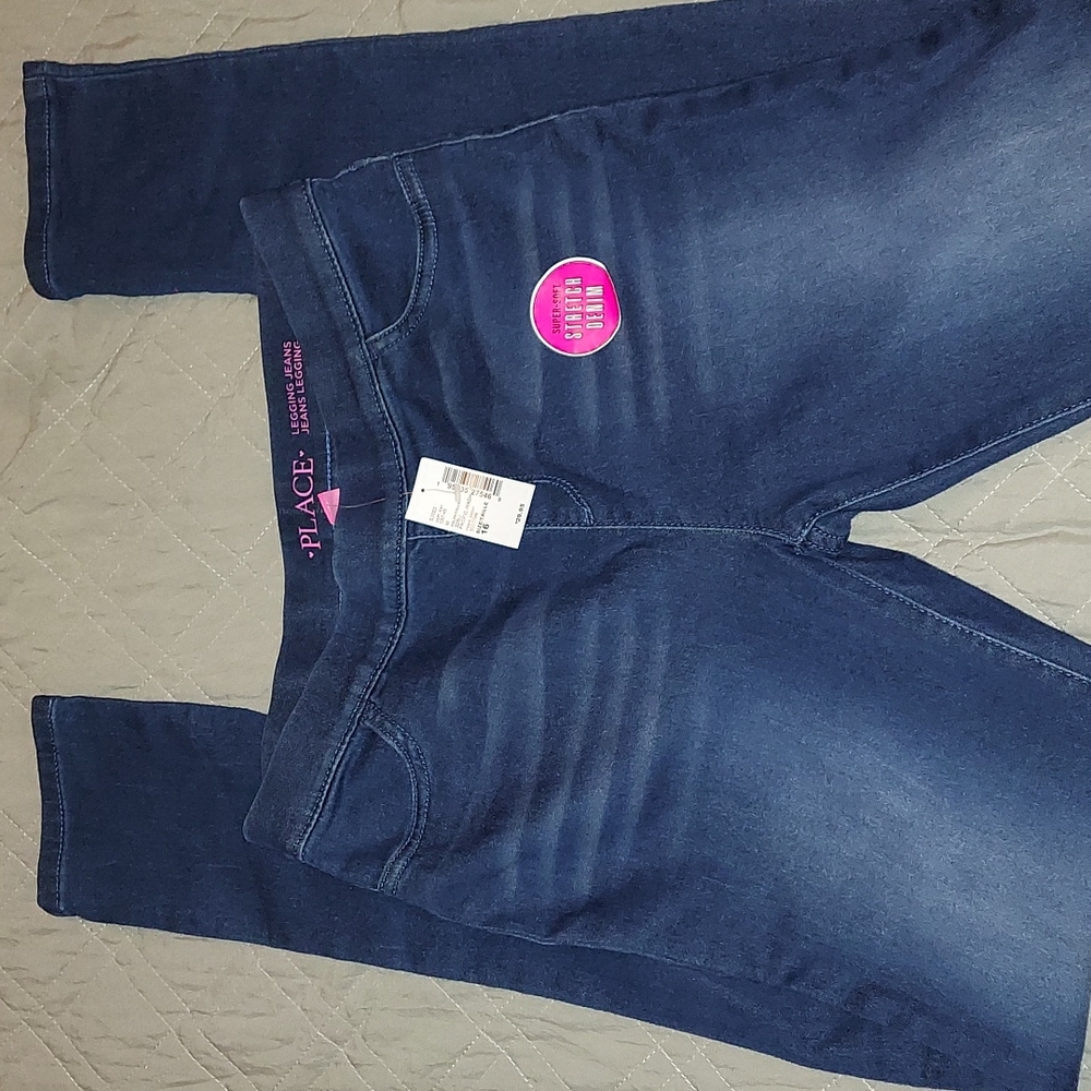 Girls denim legging